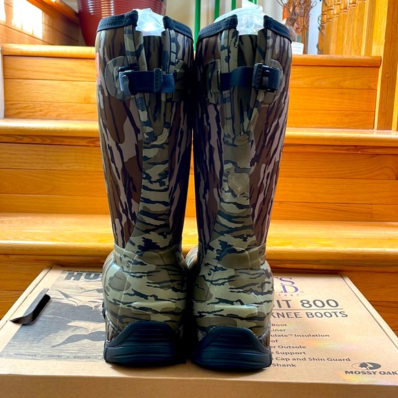 Sports Afield Forest Green Pursuit 800 Rubber Knee Boots Hunting Size 12 - Picture 5 of 10